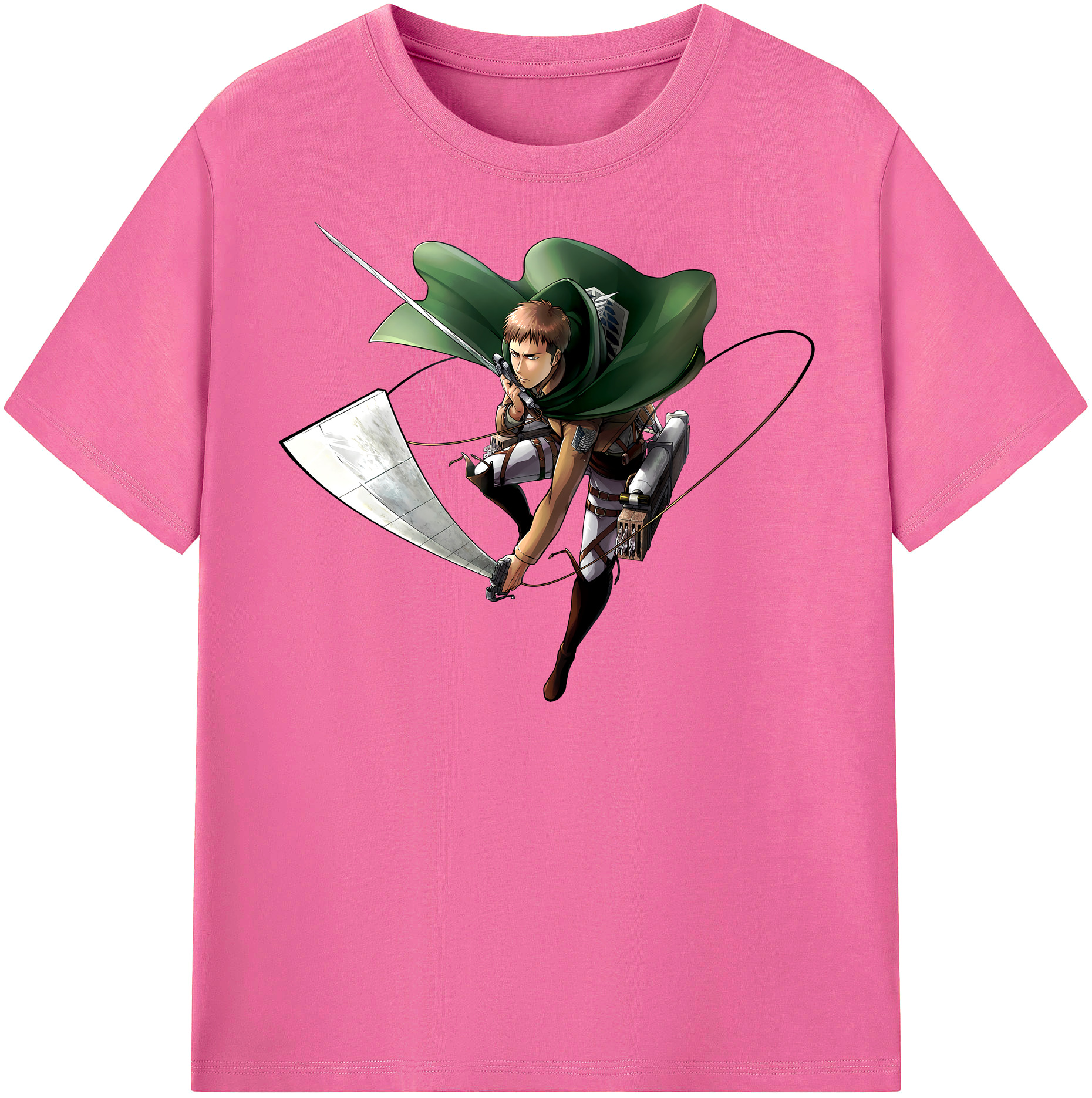 （画像用） 進撃の巨人 Attack on Titan レディースカジュアルプリントTシャツ（綿100％）